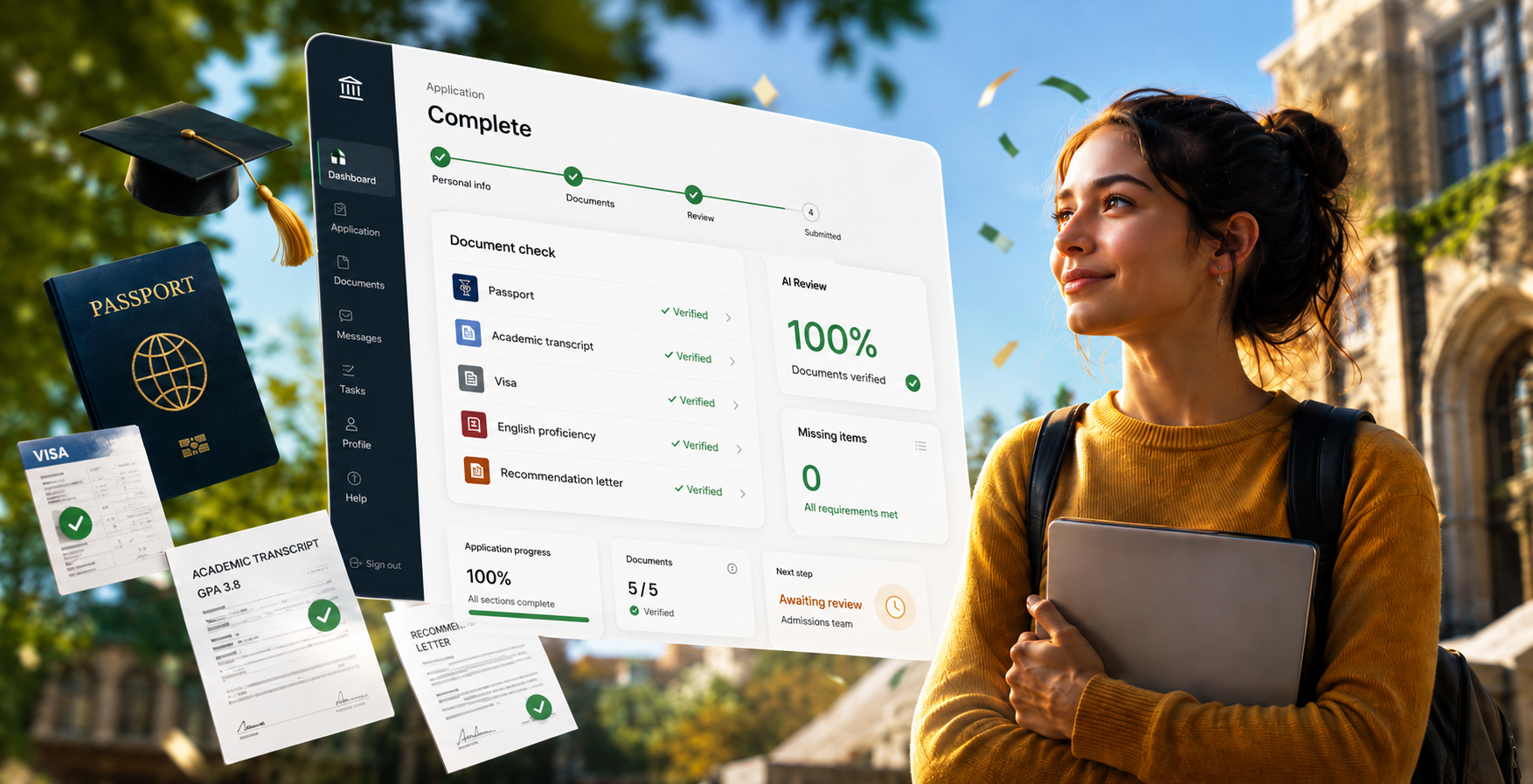 AI-native online application portal for higher education admissions built by RichPods