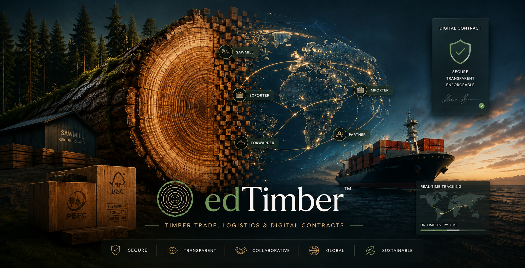 edTimber full process automation from inquiry to timber delivery built by RichPods
