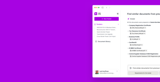 Construction firm AI tender documentation — 70% reduction in document preparation time with RichPods